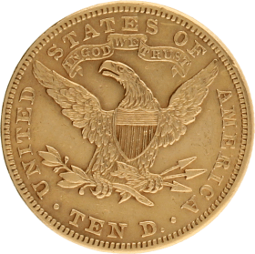Moneda Estados Unidos 10 Dollars Liberty Oro 1894 Philadelphia 16,68 g
