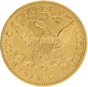 Moneda Estados Unidos 10 Dollars Liberty Oro 1901 Philadelphia 16,68 g