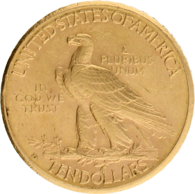 Moneda Estados Unidos 10 Dollars Indian Oro 1910 Denver 16,71 g