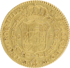 Moneda Carlos III 2 Escudos Oro 1788 Madrid M 6,76 g