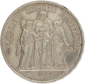 Moneda Francia 10 Francs Hércules Plata 1965 24,96 g