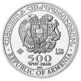 Lote 20 Monedas de Armenia de 500 Dram 20 oz