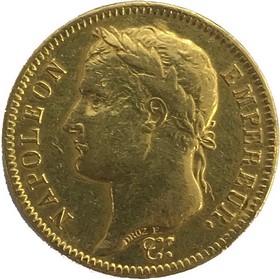 Moneda Francia 40 Francos Oro 1811 12,87 g