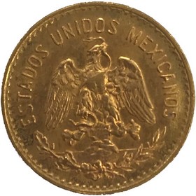 Moneda México 5 Pesos Oro 1955 4,18 g