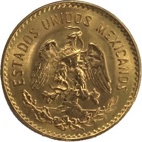 Moneda México 5 Pesos Oro 1955 4,17 g