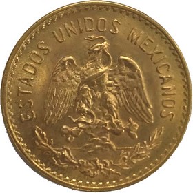 Moneda México 5 Pesos Oro 1955 4,20 g