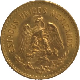 Moneda México 5 Pesos Oro 1955 4,20 g