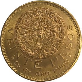 Moneda México 20 pesos Oro 1959 16,63 g