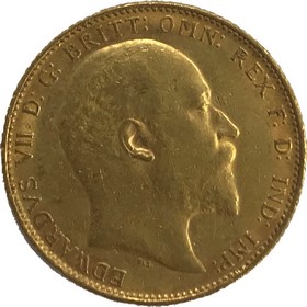 Moneda Reino Unido Soberano de 1 Libra Oro 1904 7,97 g