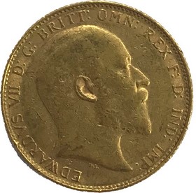 Moneda Reino Unido Soberano de 1 Libra Oro 1904 7,96 g