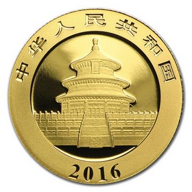 Moneda China Panda de 100 Yuan (Precintada) Oro 2016 8 g