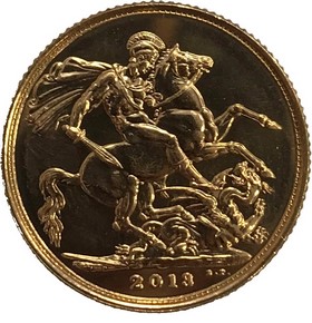 Moneda Reino Unido Soberano de 1 Libra Oro 2013 8 g