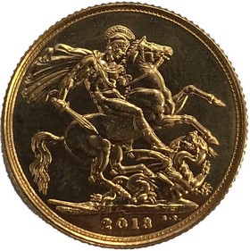 Moneda Reino Unido Soberano de 1 Libra Oro 2013 7,98 g