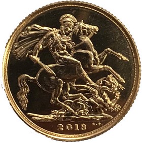 Moneda Reino Unido Soberano de 1 Libra Oro 2013 8 g