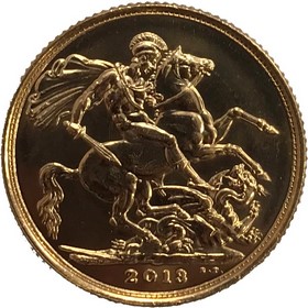 Moneda Reino Unido Soberano de 1 Libra Oro 2013 7,99 g