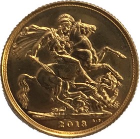 Moneda Reino Unido Soberano de 1 Libra Oro 2013 7,98 g