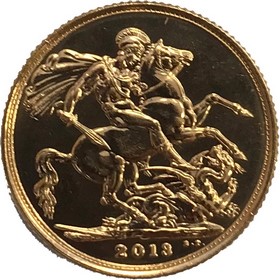 Moneda Reino Unido Soberano de 1 Libra Oro 2013 8 g