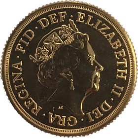 Moneda Reino Unido Soberano de 1 Libra Oro 2016 8 g