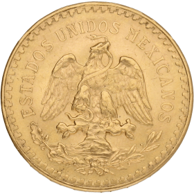 Moneda México 50 Pesos Oro 1947 41,67 g