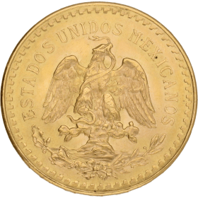 Moneda México 50 Pesos Oro 1947 41,63 g