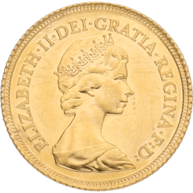Moneda Reino Unido 1/2 Libra Soberano Oro 1982 3,99 g