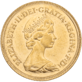 Moneda Reino Unido 1/2 Libra Soberano Oro 1982 3,94 g