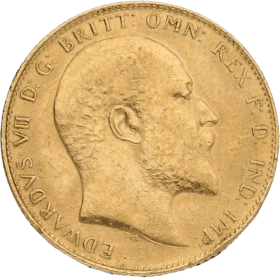 Moneda Reino Unido 1 Libra Soberano Oro 1909 7,97 g