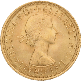 Moneda Reino Unido 1 Libra Soberano Oro 1965 8 g