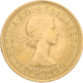 Moneda Reino Unido 1 Libra Soberano Oro 1966 7,98 g