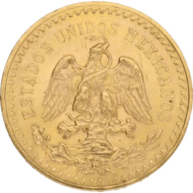 Moneda México 50 Pesos Oro 1943 41,67 g