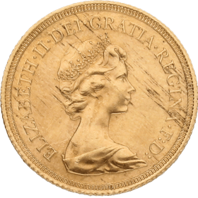 Moneda Reino Unido 1 Libra Soberano Oro 1976 7,98 g