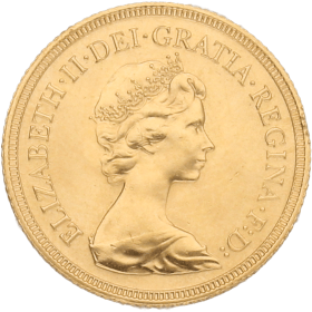 Moneda Reino Unido 1 Libra Soberano Oro 1981 7,99 g