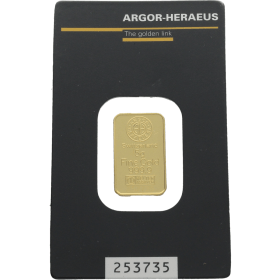 Lingote nº 253735 Oro 5 g