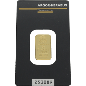Lingote nº 253089 Oro 5 g