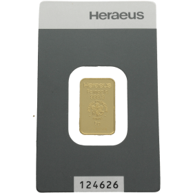 Lingote nº 124626 Oro 5 g