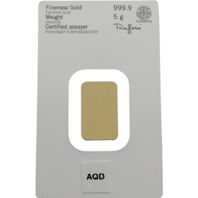 Lingote nº 124626 Oro 5 g