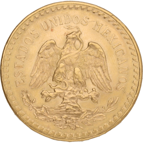 Moneda México 50 Pesos Oro 1947 41,61 g