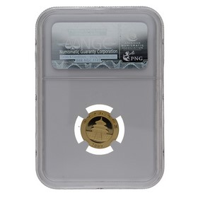 Moneda China 50 Yuans Panda MS 70 Oro 2009 1/10oz
