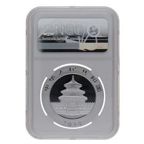 Moneda China 10 Yuans Panda MS 70 Plata 2014 1oz