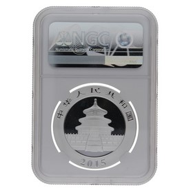 Moneda China 10 Yuans Panda MS 70 Plata 2015 1oz