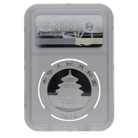 Moneda China 10 Yuans Panda MS 70 Plata 2016 30g
