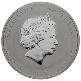 Moneda Australia 1 Dólar Año del Perro Plata 2018 1oz
