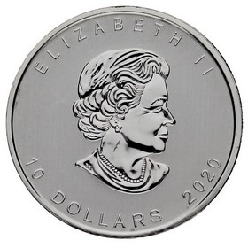 Moneda Canadá 10 Dólares Ganso Canadiense Plata 2020 2oz