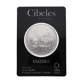 Moneda Chad 5000 Francos Cibeles Plata 2023 1oz
