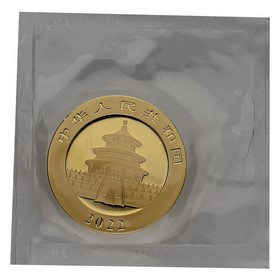 Moneda China 500 Yuanes Panda Oro 2022 30g