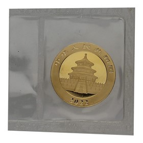 Moneda China 200 Yuanes Panda Oro 2022 15g
