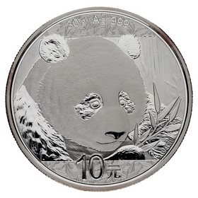 Moneda China 10 Yuanes Panda Plata 2018 30g
