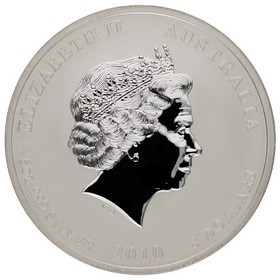 Moneda Australia 8 Dólares Año del Tigre Plata 2010 5oz