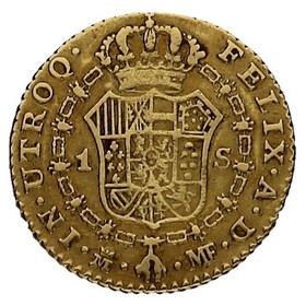 Moneda 1 Escudo Oro 1792 M-Madrid MF 3,31g