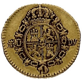Moneda 1/2 Escudo Oro 1786 M-Madrid DV 1,73g